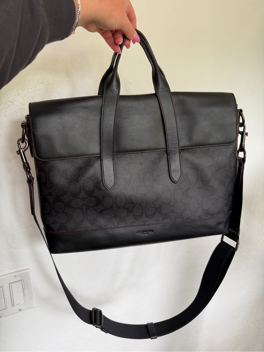 Coach Hamilton Portfolio Brief Black